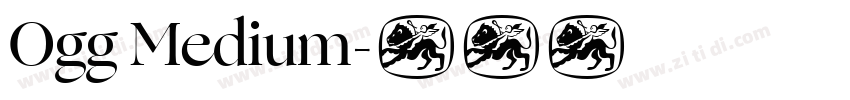 Ogg Medium字体转换